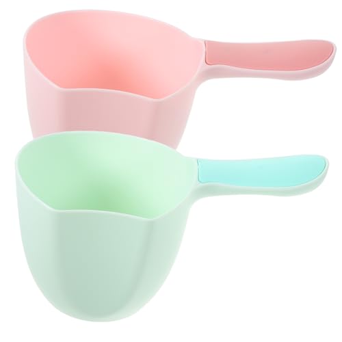 Zerodeko 2 Stück Teiliges Kunststoff Wasserlöffel mit Hängegriff Tiefer Haushaltsschöpfer für Bad und Dusche Praktische Wasserschöpfkelle zum Gießen und Duschen in Pastellrosa und Hellgrün Zerodeko 2 Stück Teiliges Kunststoff Wasserlöffel mit Hängegriff Tiefer Haushaltsschöpfer für Bad und Dusche Praktische Wasserschöpfkelle zum Gießen und Duschen in Pastellrosa und Hellgrün von Zerodeko