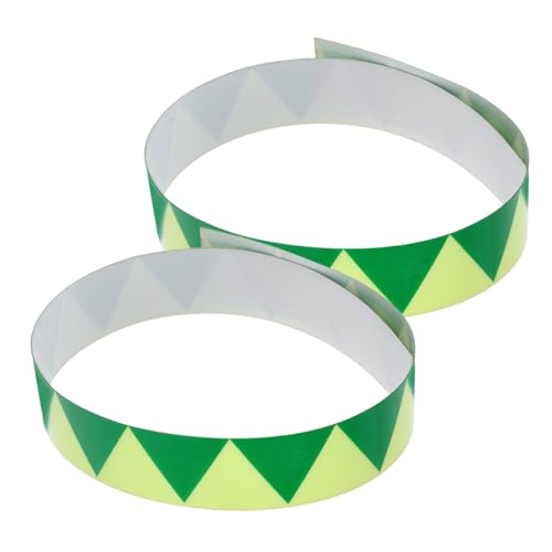 Zerodeko 2 Stück Teiliges Selbstleuchtendes Sicherheitsband Fluoreszierende Notausgangsstreifen mit Starkem Kleber Strapazierfähig Schnelle Montage Türen Wänden und Treppen für Schulen von Zerodeko