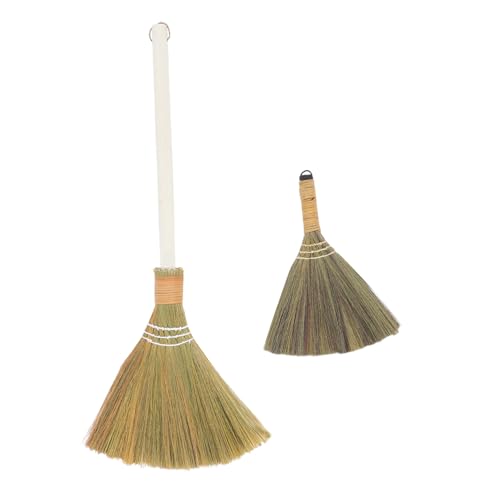 Zerodeko 2 Stück Teiliges Set Handgefertigter Grasbesen mit Weichen Borsten und Abnehmbarem Stiel Natürlicher Reisstrohbesen für Schonende Reinigung in Wohnzimmer und Küche Zerodeko 2 Stück Teiliges Set Handgefertigter Grasbesen mit Weichen Borsten und Abnehmbarem Stiel Natürlicher Reisstrohbesen für Schonende Reinigung in Wohnzimmer und Küche von Zerodeko