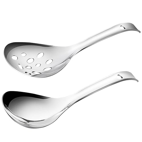 Zerodeko 2 Stück Teiliges Set Servierlöffel und Schaumlöffel Robuste Küchenhelfer Langlebig Handlich Spülmaschinengeeignet für Obst Salat Snacks und Fleischgerichte Zerodeko 2 Stück Teiliges Set Servierlöffel und Schaumlöffel Robuste Küchenhelfer Langlebig Handlich Spülmaschinengeeignet für Obst Salat Snacks und Fleischgerichte von Zerodeko