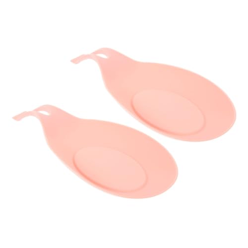 Zerodeko 2 Stück Teiliges Silikon Löffelablage für Kochutensilien Hitzebeständiger Rutschfester Löffelhalter für Arbeitsplatte Backen Küchenset von Zerodeko