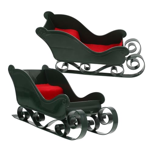 Zerodeko 2 Stück Teiliges Weihnachts-schneerodel-Modell aus Robustem Kunststoff Santa-Schlitten Deko mit Feiner Handwerkskunst Festlicher Tischmittelpunkt und Candy-Halter für Festliche Zerodeko 2 Stück Teiliges Weihnachts-schneerodel-Modell aus Robustem Kunststoff Santa-Schlitten Deko mit Feiner Handwerkskunst Festlicher Tischmittelpunkt und Candy-Halter für Festliche von Zerodeko