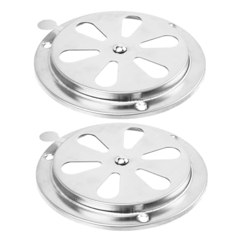 Zerodeko 2 Stück Ventilationsabdeckung Teilig Verstellbar Luftklappe für Wohnmobil und Yacht Ømm Effiziente Luftsteuerung Verbesserte Belüftung Robust und Korrosionsbeständig von Zerodeko