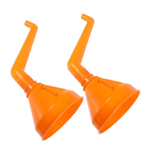 Zerodeko 2 Stück Verstärkter Fahrzeug Öltrichter aus Langlebigem Material mit Langem Ausguss Breitem Trichterkopf und Auslaufsicherem Design Geeignet für Motoröl Benzin und Öl bei Auto und von Zerodeko