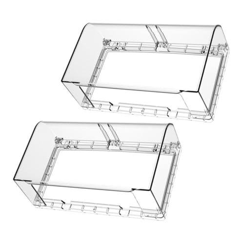 Zerodeko 2 Stück Wasserdichte Steckdosenabdeckung Transparent Selbstklebender Schutz für Wandsteckdosen Langlebiger Bad und Küchen Outlet Protector Stoßfest Installieren von Zerodeko