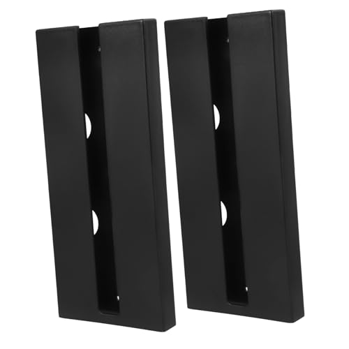 Zerodeko 2 Stück Weinglasregal Aufbewahrung von Stielgläsern Weinbecherhalter Weinglashalter unter dem Regal Glasregal unter dem Schrank Aufhänger aus Glas Plastik Schwarz Wiederverwendbar von Zerodeko