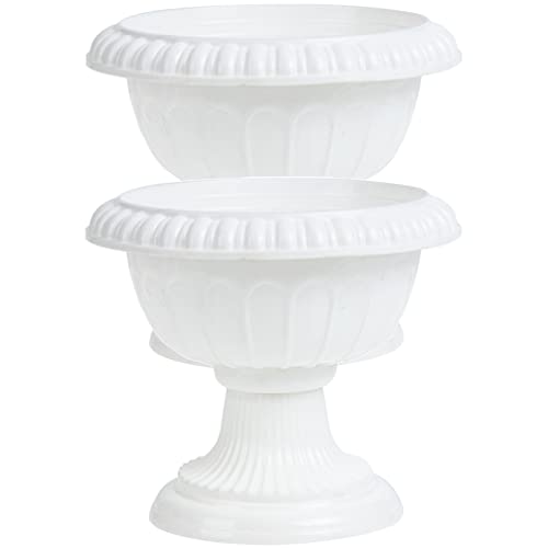 Zerodeko 2 Stück Weiße Kurze Urne Pflanzgefäße Kunststoff Hochzeit Blumentöpfe Klassische Outdoor Blumentopf Dekorative Urne für Pflanzen Blumen Garten Wohnkultur Zerodeko 2 Stück Weiße Kurze Urne Pflanzgefäße Kunststoff Hochzeit Blumentöpfe Klassische Outdoor Blumentopf Dekorative Urne für Pflanzen Blumen Garten Wohnkultur von Zerodeko