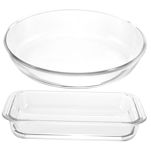 Zerodeko 2 Stücke Grill Pan Bräter Pan Backform Tray Bräter Pan Backform Auflaufformen von Zerodeko