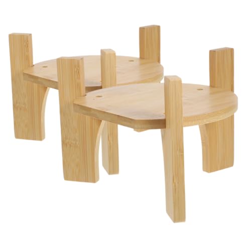 Zerodeko 2 Stücke Holzständer für Getränkespender Multifunktionale Basis für Wasser und Getränkespender für Zuhause Restaurants und Partys Design von Zerodeko