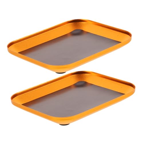 Zerodeko 2 Stücke Schraube Tablett Modell Werkzeuge Werkzeug Tablett Teile Tablett Bolzen Tablett Schrauben Tablett Bolzen Organizer Tablett Aluminium Legierung von Zerodeko