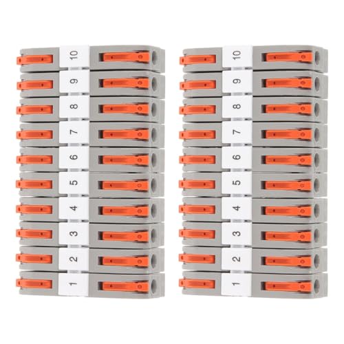 Zerodeko 20 Sätze Din schienen Klemmenblock mit Schnellanschluss Robustes Nylon und Messing Flammhemmend Langlebig Werkzeugloses Verbinden Vielseitig für Elektroinstallationen Zerodeko 20 Sätze Din schienen Klemmenblock mit Schnellanschluss Robustes Nylon und Messing Flammhemmend Langlebig Werkzeugloses Verbinden Vielseitig für Elektroinstallationen von Zerodeko