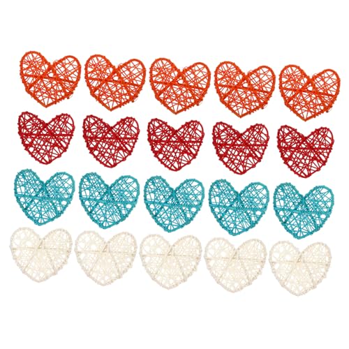 Zerodeko 20 Stück Rattan Ornamente Herzform Hängende Dekorationen aus Kreative und Wandverzierungen für Partys und Hochzeiten Zerodeko 20 Stück Rattan Ornamente Herzform Hängende Dekorationen aus Kreative und Wandverzierungen für Partys und Hochzeiten von Zerodeko