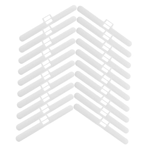 Zerodeko 20 Stück Teiliges Ersatzset für Vertikale Jalousien mit Doppellochigen Haltern Langlebige Lamellenhalter für Fensterrollos Installieren Geeignet für Jalousien und Vorhänge von Zerodeko