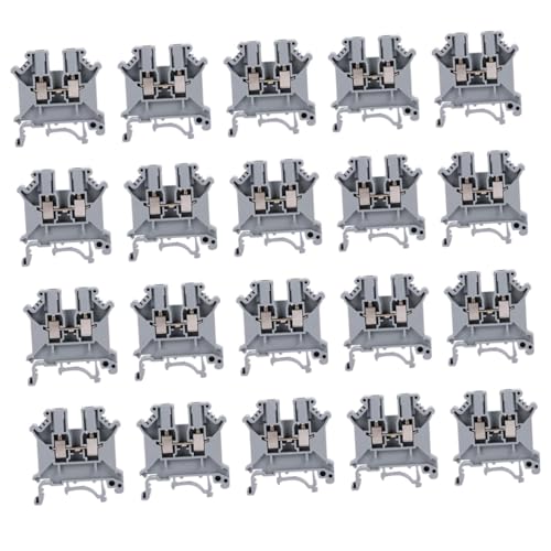 Zerodeko 20 Stück Teiliges Schraubklemmen Kupferleitern Flammhemmende Kunststoffgehäuse Montage Din-schiene Hohe Leitfähigkeit und Langlebige Verbindung Zerodeko 20 Stück Teiliges Schraubklemmen Kupferleitern Flammhemmende Kunststoffgehäuse Montage Din-schiene Hohe Leitfähigkeit und Langlebige Verbindung von Zerodeko