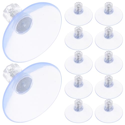 Zerodeko 20 Stück Teiliges Transparente Saugnäpfe mit Schraube Starke Gewindesauger für Glasplatten Fenster Badezimmer Vielseitige Rückstandsfreie Befestigung von Zerodeko