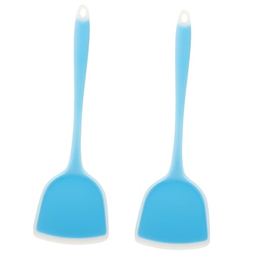 Zerodeko 2stücke Antihaftbeschichteter Silikonspatel Für Täglichen Gebrauch Ergonomischer Wok-spatel Mit Aufhängeloch Sicherer Kochspatel Für Küche Wiederverwendbarer Bratspatel Aus Hochwer von Zerodeko