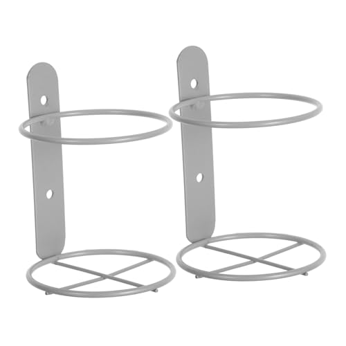 Zerodeko 2Stücke Wandweinregal aus Metall Silberfarbener Flaschenhalter Platzsparendes Design für Weinflaschen Dekorativer Organizer für Bar zu Installieren von Zerodeko