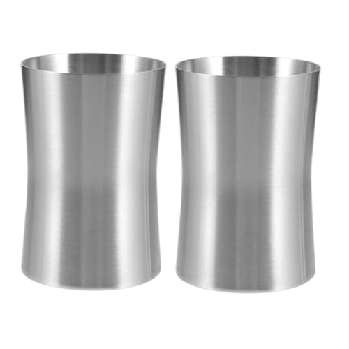 Zerodeko 2stücke Edelstahlbecher Wiederverwendbar Und Unzerbrechlich Für Mundspülhalter Und Zahnbürstenhalter Im Badezimmer Als Becher Für Reisen Zerodeko 2stücke Edelstahlbecher Wiederverwendbar Und Unzerbrechlich Für Mundspülhalter Und Zahnbürstenhalter Im Badezimmer Als Becher Für Reisen von Zerodeko
