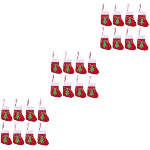 Zerodeko 3 Sätze Weihnachts Strumpf Messer Und Tasche Strumpfhalter Weihnachtssockenbeutel Weihnachtsbesteck Set Weihnachten Besteckhalter Weihnachtsstrumpf Gabelschneider 8 Stück * 3 von Zerodeko