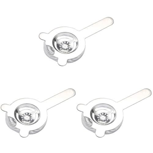 Zerodeko 3 Stück Cocktail Strainer Hochwertiger Bar Sieb für Getränke Professionelles Zubehör für Barkeeper Geeignet für Cocktails Kaffee und Milchtee Leicht zu Reinigen Zerodeko 3 Stück Cocktail Strainer Hochwertiger Bar Sieb für Getränke Professionelles Zubehör für Barkeeper Geeignet für Cocktails Kaffee und Milchtee Leicht zu Reinigen von Zerodeko