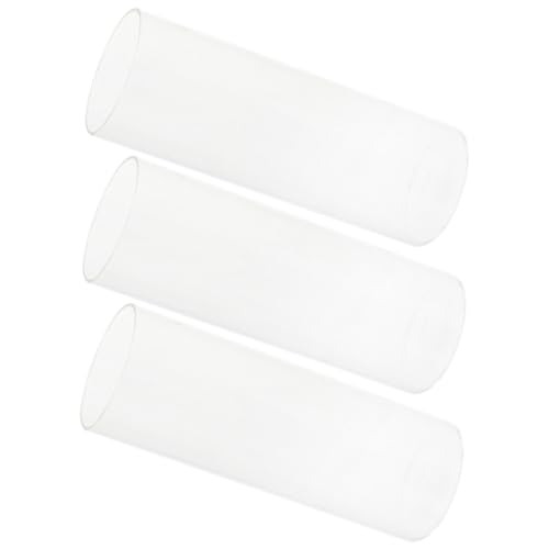 Zerodeko 3 Stück Glas Kerzengläser Zylindrische Kerzenhalter Transparent DIY Dekoration Wohnzimmer Hochzeit Bankett von Zerodeko