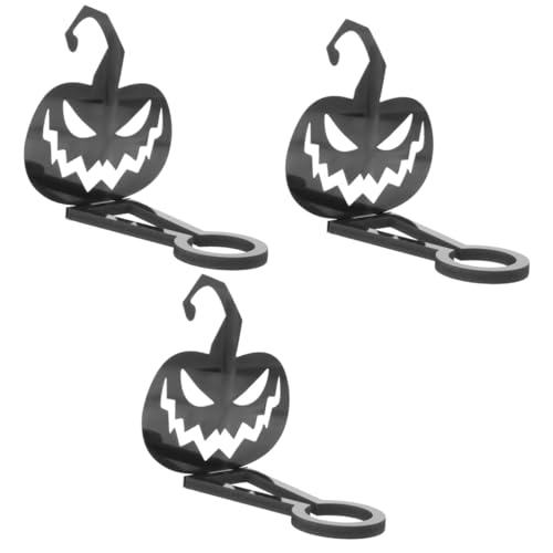 Zerodeko 3 Stück Lustiger Halloween-Kerzenhalter Halloween kerzenhalter Halloween kerzenständer Rote Stumpenkerzenständer Kerzenhalter für den Tisch Leuchterhalter für Spitzkerzen von Zerodeko
