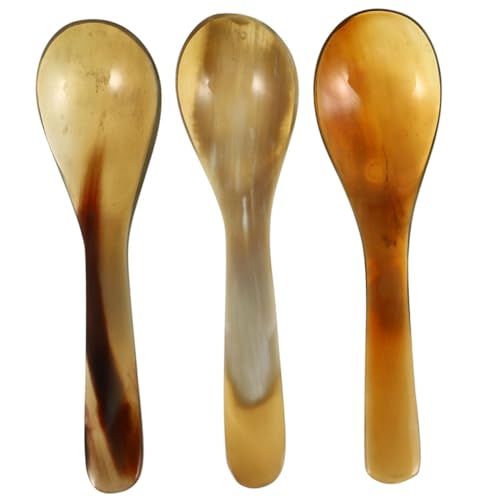 Zerodeko 3 Stück Natürliche Horn Kaffeelöffel Teiliges Lange Dessertlöffel mit Glatter Oberfläche Vielseitig für Kaffee Tee Kuchen Handgefertigt Vintage Stil Praktische Küchenhelfer Zerodeko 3 Stück Natürliche Horn Kaffeelöffel Teiliges Lange Dessertlöffel mit Glatter Oberfläche Vielseitig für Kaffee Tee Kuchen Handgefertigt Vintage Stil Praktische Küchenhelfer von Zerodeko