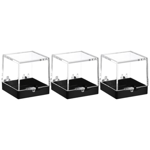 Zerodeko 3stücke Klare Specimen Aufbewahrungsboxen Transparente Aufbewahrung Für Mineralien Kristalle Und Sammlerstücke Wiederverwendbare Display-behälter von Zerodeko
