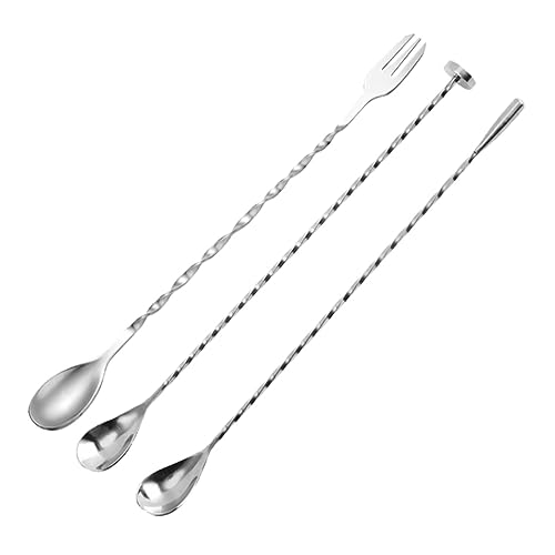 Zerodeko 3 Stück Teiliges Bar Löffelset mit Langem Griff Langlebige Cocktail Rührlöffel für Kaffee Saft Desserts Vielseitig Einsetzbar als Haushalts und Barkeeper Zubehör Wiederverwendbar Zerodeko 3 Stück Teiliges Bar Löffelset mit Langem Griff Langlebige Cocktail Rührlöffel für Kaffee Saft Desserts Vielseitig Einsetzbar als Haushalts und Barkeeper Zubehör Wiederverwendbar von Zerodeko