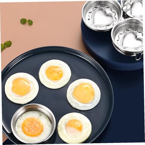 Zerodeko 3 Stück Teiliges Edelstahl Ei form Set Herzform Eierkocher Backform Küchengerät für Frühstück Snacks Pudding Jelly Eis Rostfrei Spülmaschinenfest Vielseitig Einsetzbar Zerodeko 3 Stück Teiliges Edelstahl Ei form Set Herzform Eierkocher Backform Küchengerät für Frühstück Snacks Pudding Jelly Eis Rostfrei Spülmaschinenfest Vielseitig Einsetzbar von Zerodeko