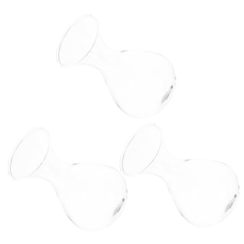 Zerodeko 3er-Pack Hängevasen Aus Glas Mit Holzrahmen Pflanzgefäß Zum Aufhängen An Der Für Heimdekoration Und Büro von Zerodeko