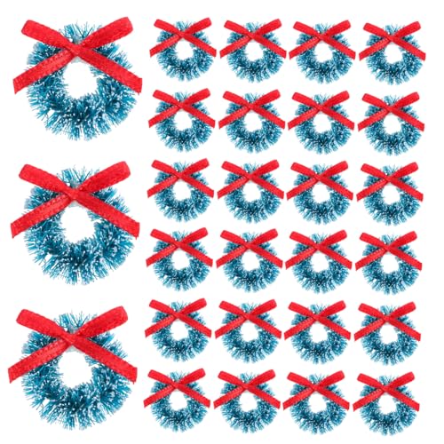 Zerodeko 30 Stück Künstliche Weihnachtsgirlanden Dekoration Künstliche Schleifen Grünpflanzen Feiertags Kamingirlande Tafelaufsatz Weihnachtsgirlande Grünpflanzen von Zerodeko