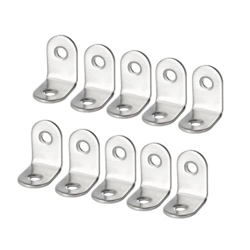 Zerodeko 30 Stück Teiliges Edelstahl Eckwinkel Regalhalter Winkelverbinder Möbelwinkel für Wandmontage Robuste Eckeckstrebe für Bücherregal Schuhregal Kleiderständer von Zerodeko