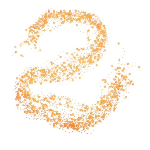 Zerodeko 30 Stück Teiliges Künstliche Perlenkette Orange Realistische Perlenschnur für Hochzeitsdeko Vasenfüllung und DIY Blumensträuße Schwimmfähig Vielseitig für Party und Basteln von Zerodeko