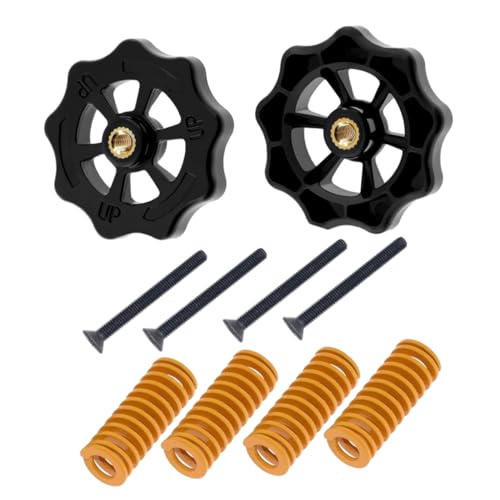 Zerodeko 3D Drucker Nivelliermutter Kit Automatische Bettnivellierung 3D Drucker Zubehör Beheiztes Bett Feder Nivellierset 3D Druckerteile Mutter Und Federn Heizbett Kit 10 Ender von Zerodeko