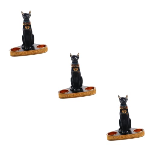 Zerodeko 3stücke Retro Ägyptische Katzenkerzenhalter Kreativer Resin Kerzenständer Im Vintage-Stil Für Stimmungsvolle Tischdekoration Stabiler Stand Langlebiges Material Für Wohnzimmer Zerodeko 3stücke Retro Ägyptische Katzenkerzenhalter Kreativer Resin Kerzenständer Im Vintage-Stil Für Stimmungsvolle Tischdekoration Stabiler Stand Langlebiges Material Für Wohnzimmer von Zerodeko