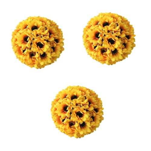 Zerodeko 3stücke Künstliche Sonnenblumen Dekoration Simulation Blumen Für Hochzeiten Und Deko Für Innen Und Außenbereiche Festliche Atmosphären von Zerodeko