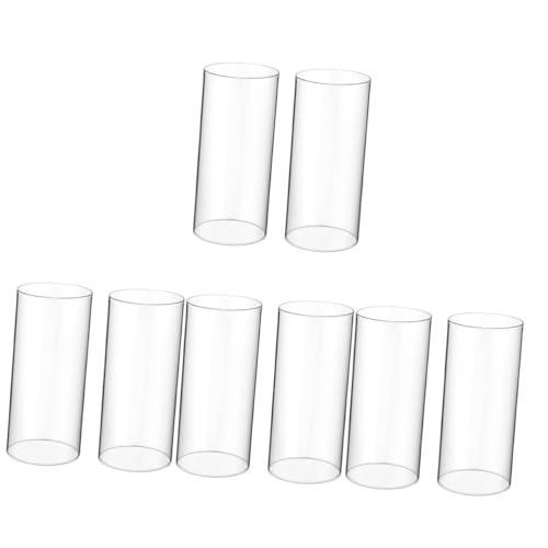 Zerodeko 4 Sätze Kerzenlampenschirm Aus Glas Glaslaterne Weinglas Lampenschirm Spitzkerzen Kronleuchter Duftkerzen Getränk Fackel Led Kerzenhalter Glas Haushaltskerzenschirme 2 Stück * 4 von Zerodeko