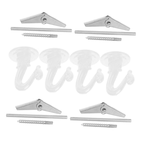 Zerodeko 4 Sätze Klappbare Deckenhaken für Pflanzen Metall Hängende Blumentopfhalter Installieren Belastbar für Zimmerpflanzen Laternen Windspiele und Dekorationen von Zerodeko