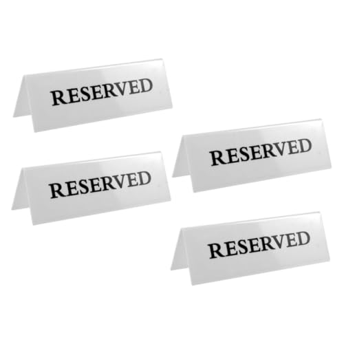 Zerodeko 4 Stück Acryl Tisch Reserviert Schilder Klare Beschriftung Für Hochzeit Platzreservierung Restaurant Meeting Party Zerodeko 4 Stück Acryl Tisch Reserviert Schilder Klare Beschriftung Für Hochzeit Platzreservierung Restaurant Meeting Party von Zerodeko