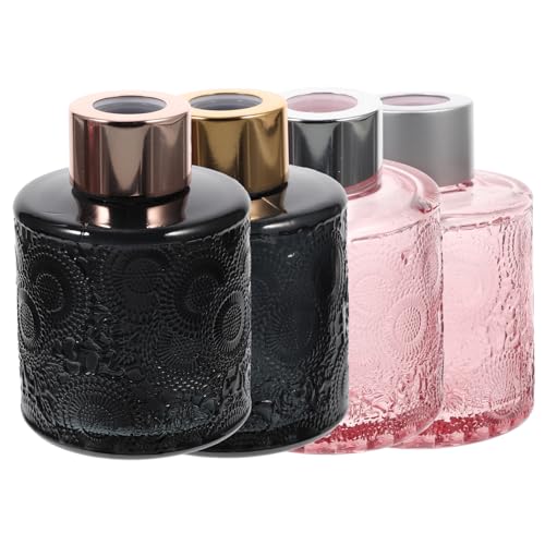 Zerodeko 4 Stück Aromatherapie-Flasche Diffusor sprühen Luftbefeuchter Flamme Erfrischer Duft spritzflaschen sprühnebel Flasche Links Vase Schlafzimmer Parfümflasche Wohnzimmerdekoration pp von Zerodeko