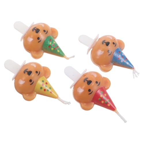 Zerodeko 4 Stück Geburtstagskerzen mit Niedlichem Bärenmotiv Stabile Steckkerzen für Kuchen Deko Fröhliche Partydekoration für Kindergeburtstage Kreative Cartoon Kerzen für Feierlichkeiten Zerodeko 4 Stück Geburtstagskerzen mit Niedlichem Bärenmotiv Stabile Steckkerzen für Kuchen Deko Fröhliche Partydekoration für Kindergeburtstage Kreative Cartoon Kerzen für Feierlichkeiten von Zerodeko