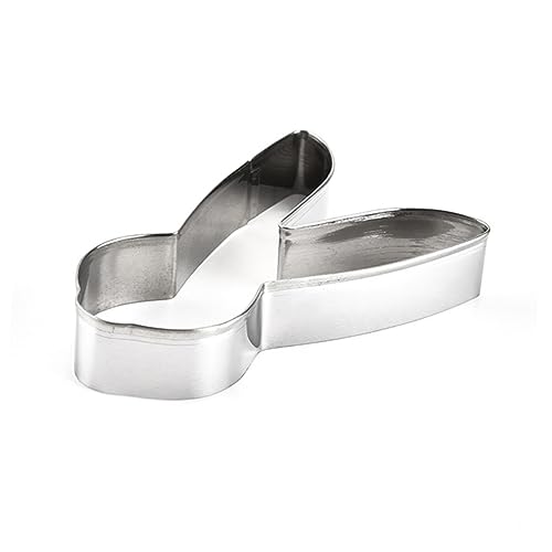 Zerodeko 4 Stück Kuchenform Schokoladenhasen Metall stirbt Formen aus Edelstahl Fondantform backformen kinder hasenform DIY-Backformen Dessertformen Fudge Schimmel Keksform von Zerodeko