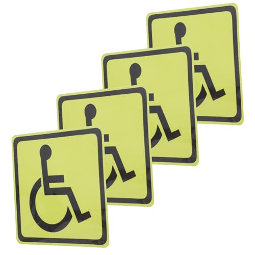 Zerodeko 4 Stück Rollstuhlsymbol Aufkleber Gelb Warnhinweis Behinderte Kennzeichnung und Vielseitig für und Hilfsmittel Geeignet Zerodeko 4 Stück Rollstuhlsymbol Aufkleber Gelb Warnhinweis Behinderte Kennzeichnung und Vielseitig für und Hilfsmittel Geeignet von Zerodeko