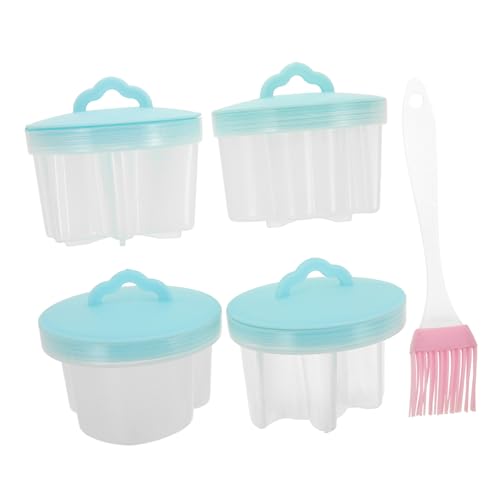 Zerodeko 4 Stück Teiliges Eierkocher Set mit Eierbechern und Öl Pinsel Babynahrung Dampf Ei Formen für Kreative und Partyideen Kompatibel für Eier und Kuchen Zerodeko 4 Stück Teiliges Eierkocher Set mit Eierbechern und Öl Pinsel Babynahrung Dampf Ei Formen für Kreative und Partyideen Kompatibel für Eier und Kuchen von Zerodeko