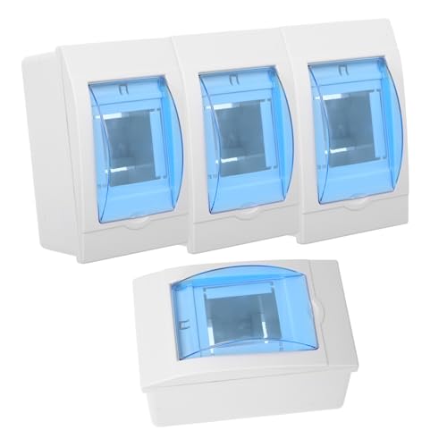Zerodeko 4 Stück Teiliges Elektrisches Verteilerkasten Transparentem Fenster Leitungs-schutzschaltergehäuse aus Robustem Kunststoff für Wohn Gewerbeverteiler Einfache Überwachung Zerodeko 4 Stück Teiliges Elektrisches Verteilerkasten Transparentem Fenster Leitungs-schutzschaltergehäuse aus Robustem Kunststoff für Wohn Gewerbeverteiler Einfache Überwachung von Zerodeko