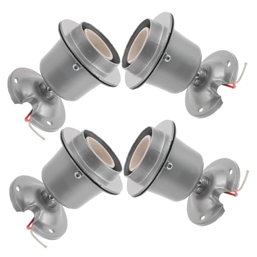 Zerodeko 4 Stück Teiliges Lampensockel Ersatzset Vintage Industrie Stil Dickwandige Emaillierte Lampenfassung Einsetzbar für Diy Reparaturen Decken und Tischlampen Langlebig und Einfach zu von Zerodeko