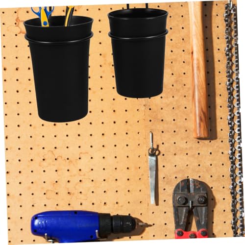 Zerodeko 4 Stück Teiliges Lochwand Aufbewahrungsset aus Robustem Kunststoff und Stahl Platzsparende Pegboard Körbe zur Schrauben und Werkzeugorganisation Vielseitig Einsetzbar für Garage von Zerodeko