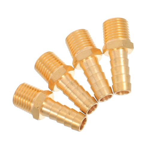 Zerodeko 4 Stück Teiliges Messing Schlauchadapter Npt Schlauchanschluss mit Zapfen Rostbeständig Schnelle Montage Vielseitig für Bewässerung Luft Wassersysteme Geeignet Zerodeko 4 Stück Teiliges Messing Schlauchadapter Npt Schlauchanschluss mit Zapfen Rostbeständig Schnelle Montage Vielseitig für Bewässerung Luft Wassersysteme Geeignet von Zerodeko