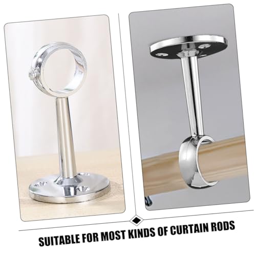 Zerodeko 4 Stück Teiliges Metall Gardinenstangenhalterung Schwerlastfähige Fensterstangen Halter aus Verstärktem Zinklegierung Einfache Montage Stabile Befestigung für Vorhänge in Zerodeko 4 Stück Teiliges Metall Gardinenstangenhalterung Schwerlastfähige Fensterstangen Halter aus Verstärktem Zinklegierung Einfache Montage Stabile Befestigung für Vorhänge in von Zerodeko